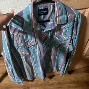 Wrangler vintage pearl snap shirt